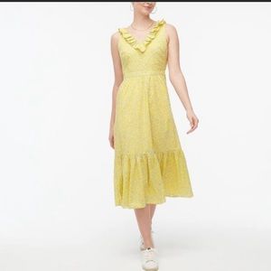 J Crew Yellow Maxi Dress Size 4